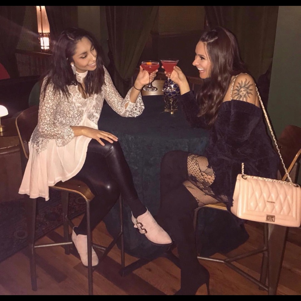 Blush Suede Booties 👡